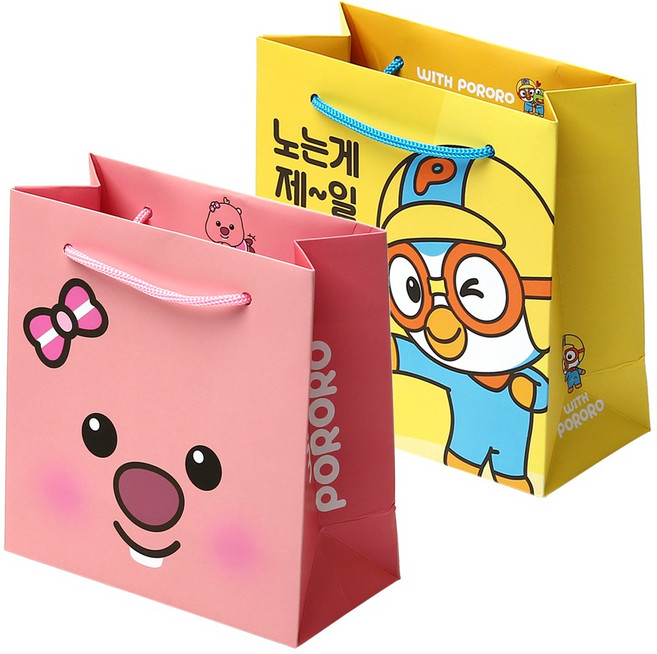 POPO FANCY with Pororo 迷你購物袋, Pororo + Loopy, 10個