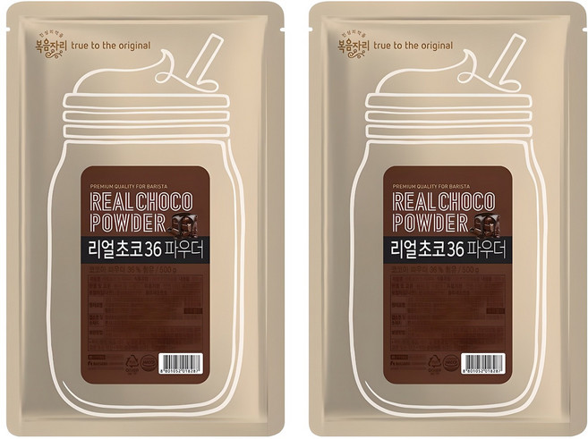 복음자리 리얼초코 36 파우더, 500g, 2개, 1개입