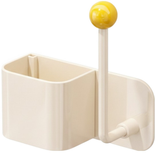 벨로나이트 욕실 간편설치 분리가능 무타공 다용도 선반, 옐로우, 1개