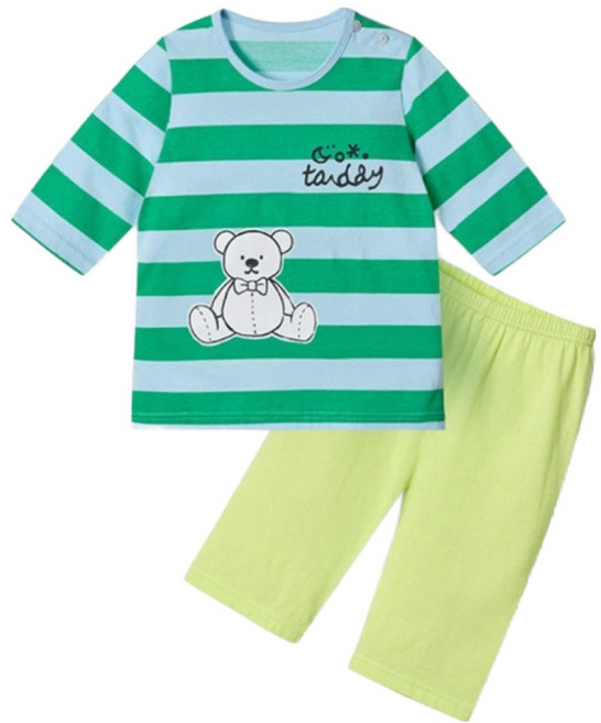 유니프랜드 아동용 곰돌이ST 7부 면 내의 상하의 세트