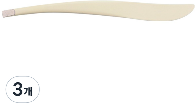 러비쉬 뷰티 트위저 일자형, 3개, 아이보리