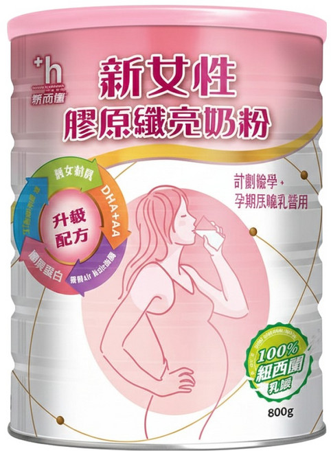 易而善 新女性膠原纖亮奶粉, 800g, 1罐