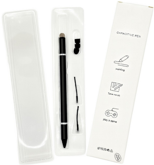 베노 스마트폰 노트 태블릿 호환 업그레이드 터치펜, 블랙, 1개