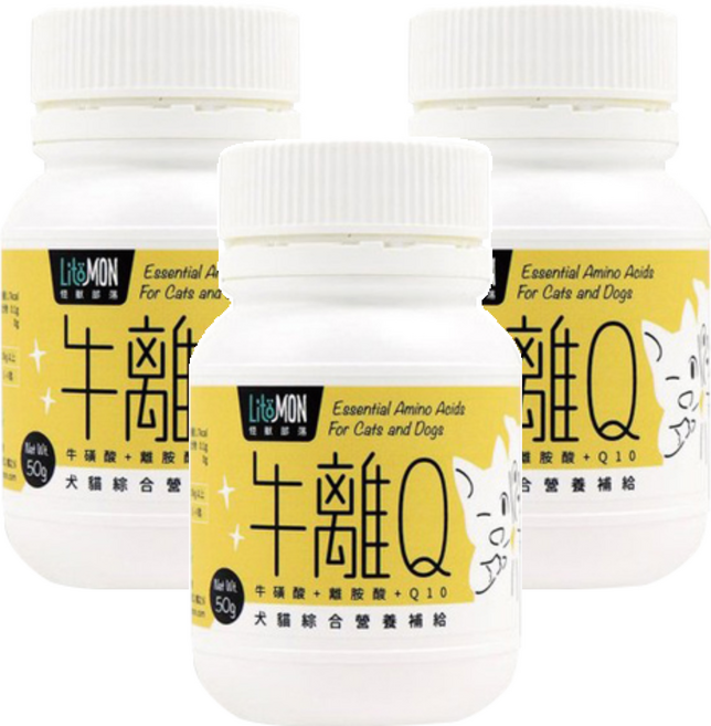 LitoMON 怪獸部落 犬貓用牛離Q, 綜合營養補給, 3罐