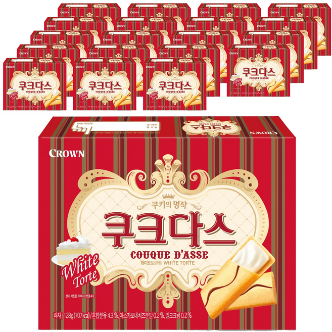 쿠크다스 화이트, 128g, 20개
