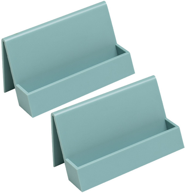 윰스 심플 데스크 명함꽂이 카드홀더 스카이, 2개, 1단