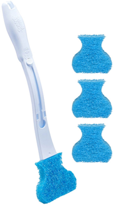 3M Scotch-Brite 百利 替換式馬桶刷 除菌抗汙清潔型 1柄 + 4刷頭, 1盒