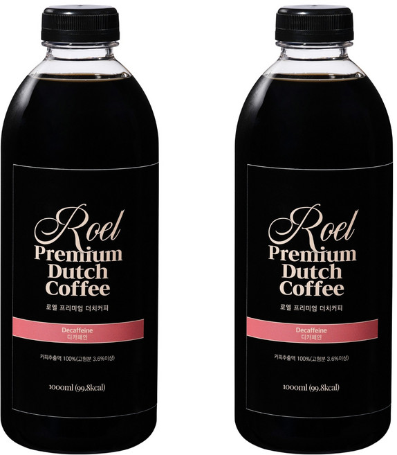 로엘 프리미엄 더치커피 디카페인, 1L, 1개입, 2개