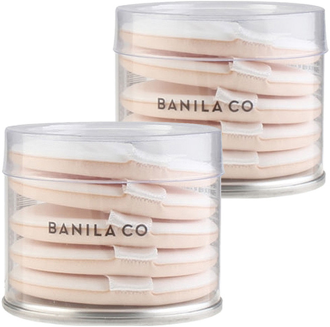BANILA CO 芭妮蘭 氣墊粉撲, 單色, 2盒