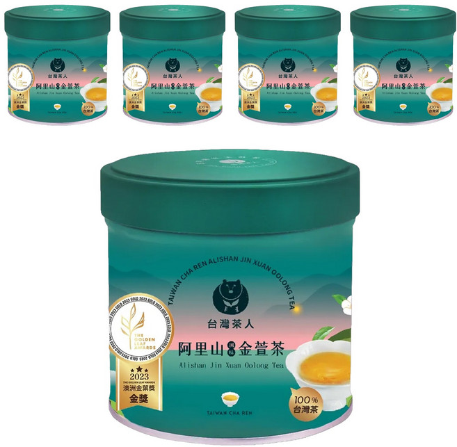 台灣茶人 阿里山風味金萱茶, 40g, 1入, 5罐