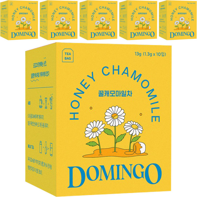 도밍고 꿀캐모마일차, 1.3g, 10개입, 6개