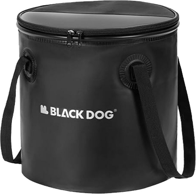 BLACK DOG 黑狗 露營摺疊水桶 300g, 夜幕黑, 1個
