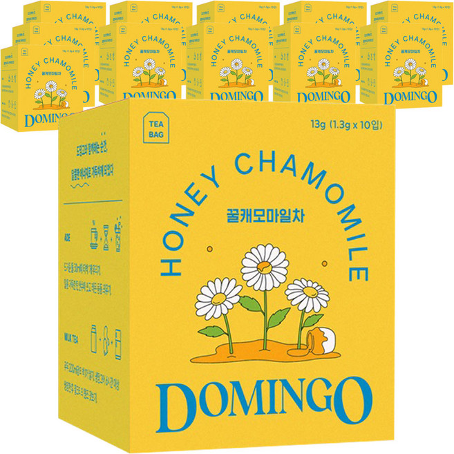 도밍고 꿀캐모마일차, 1.3g, 10개입, 12개