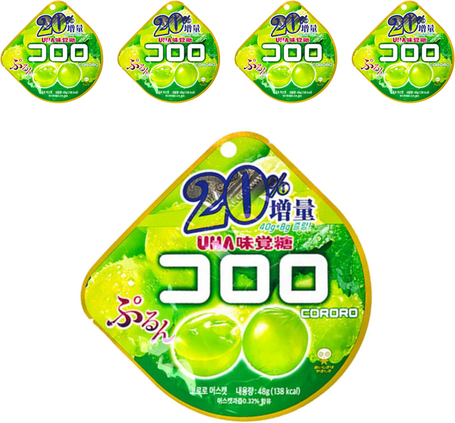코로로 머스캣 청포도맛 젤리, 48g, 5개