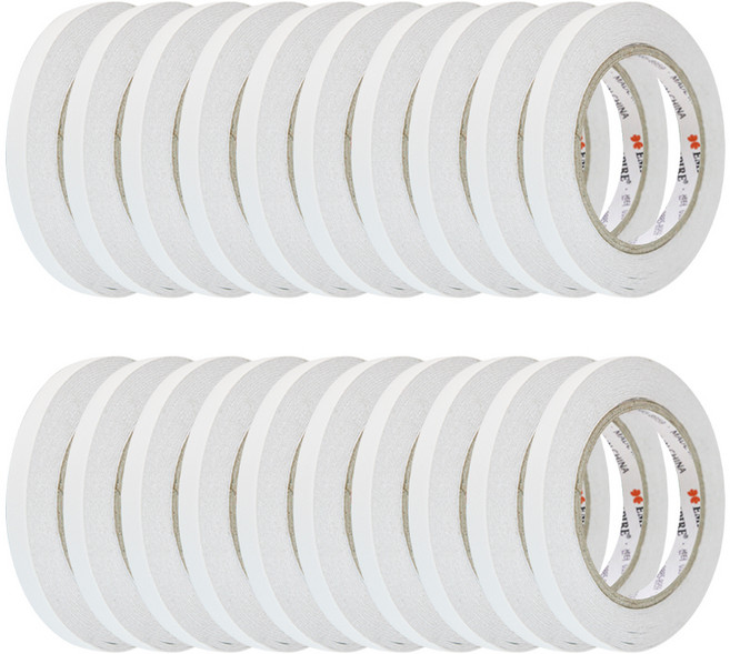 엠파이어 양면테이프 10mm x 30m, 화이트 반투명, 20개입