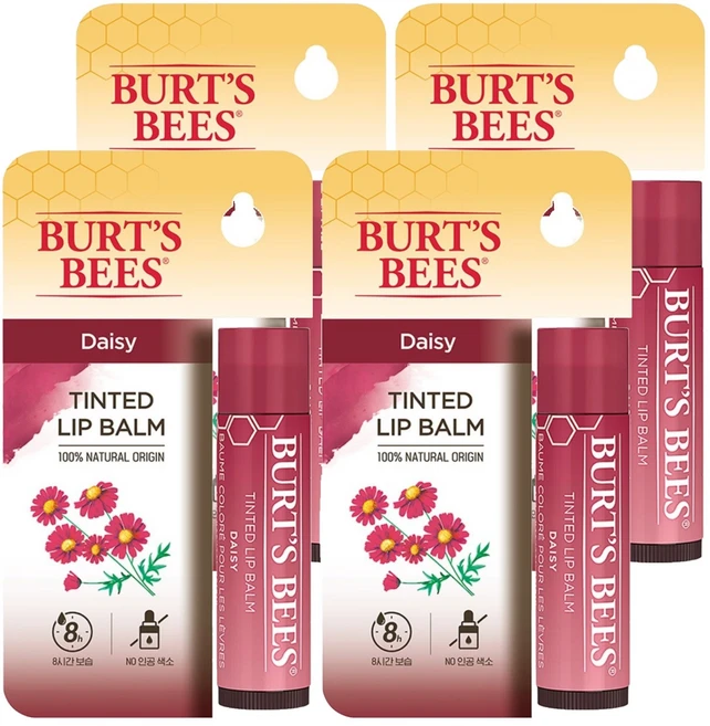 버츠비 틴티드 립 밤, 데이지, 4.25g, 4개 - 쿠팡