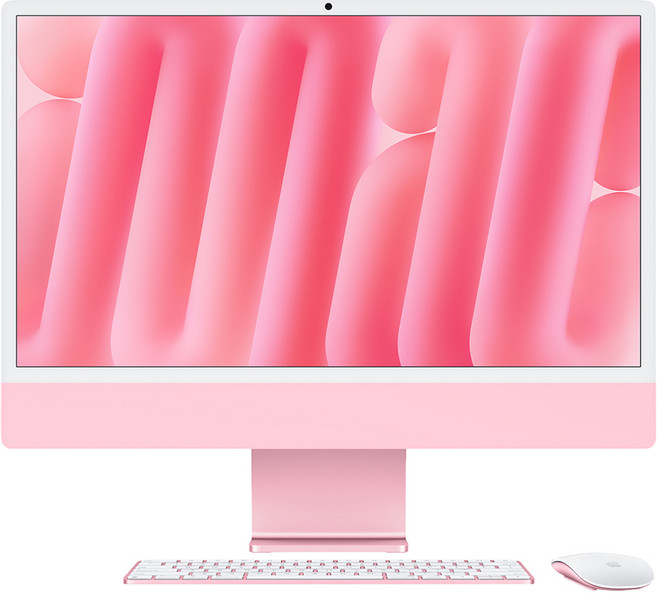 Apple iMac 24吋 M4 10核心GPU 原廠保固, 粉紅色, 24GB, 512GB, MAC OS, MD2U4TA/A