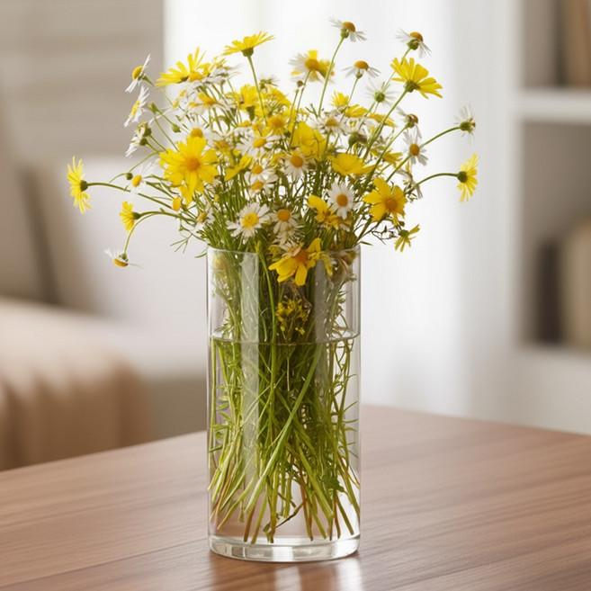 엔도브 깨지지않는 아크릴 원통 화병