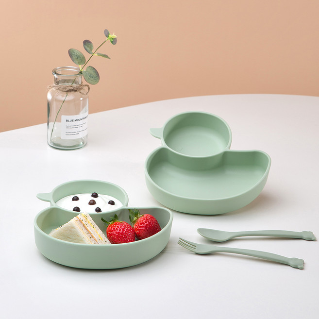 아띠홈 쁘띠포레 오리 식판, 민트, 2개