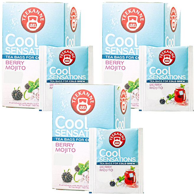 티칸 쿨 센세이션 베리 모히또 티백, 2.5g, 18개입, 3개