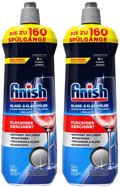 finish 洗碗機專用光潔劑, 800ml, 2瓶