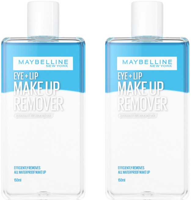MAYBELLINE 媚比琳 台灣公司貨 輕柔眼唇卸妝液, 150ml, 2件