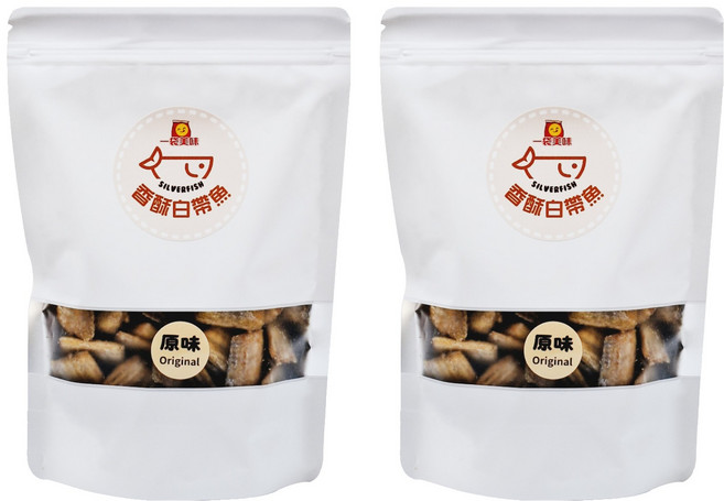 一袋美味 香酥白帶魚 原味, 200g, 2包