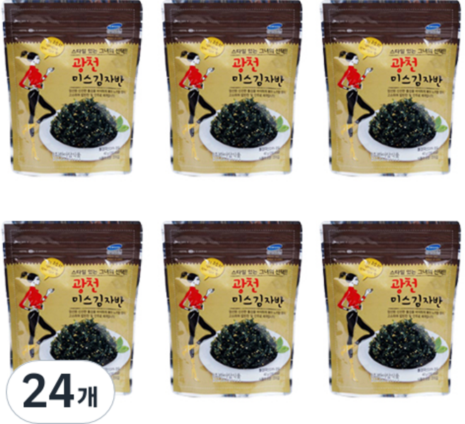 한아담식품 광천 미스 김자반, 40g, 24개