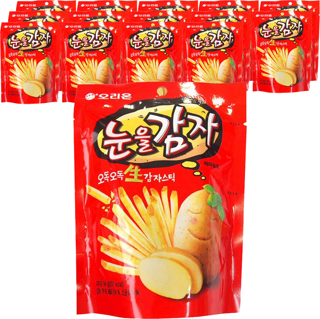 오리온 눈을감자 스낵, 56g, 15개