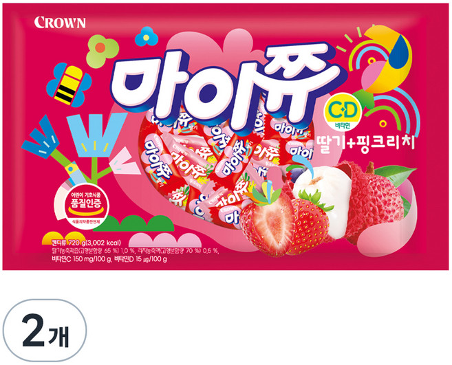 마이쮸 딸기핑크리치, 720g, 2개