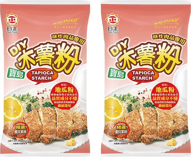 日正食品 寶島木薯粉, 400g, 2包