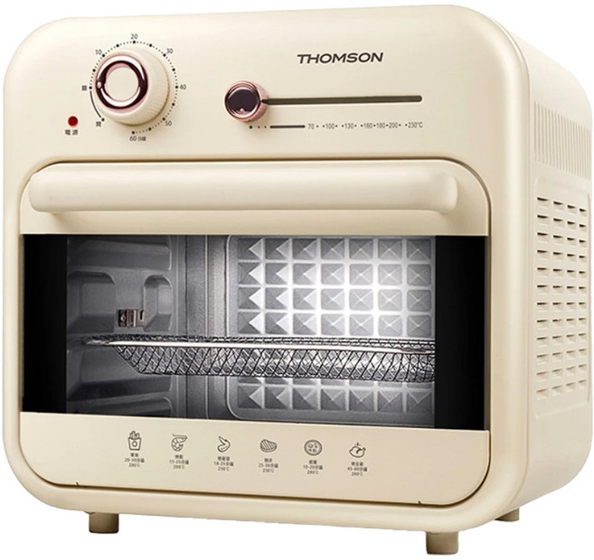 THOMSON 湯姆盛 復古式氣炸烤箱 16L, TM-SAT25