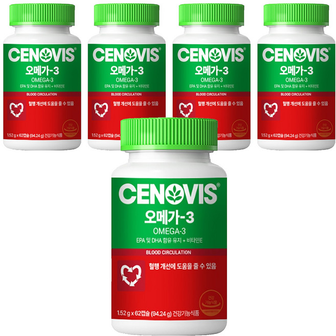 세노비스 오메가 3, 62정, 5개