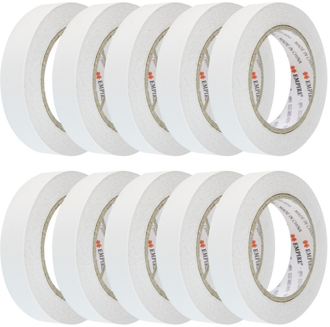 엠파이어 양면테이프 24mm x 30m, 화이트 반투명, 10개