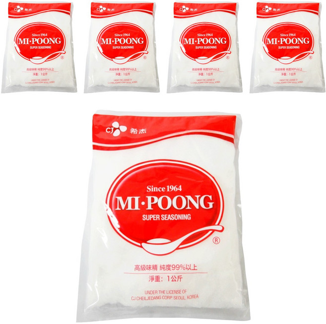 CJ 味素, 1kg, 5包