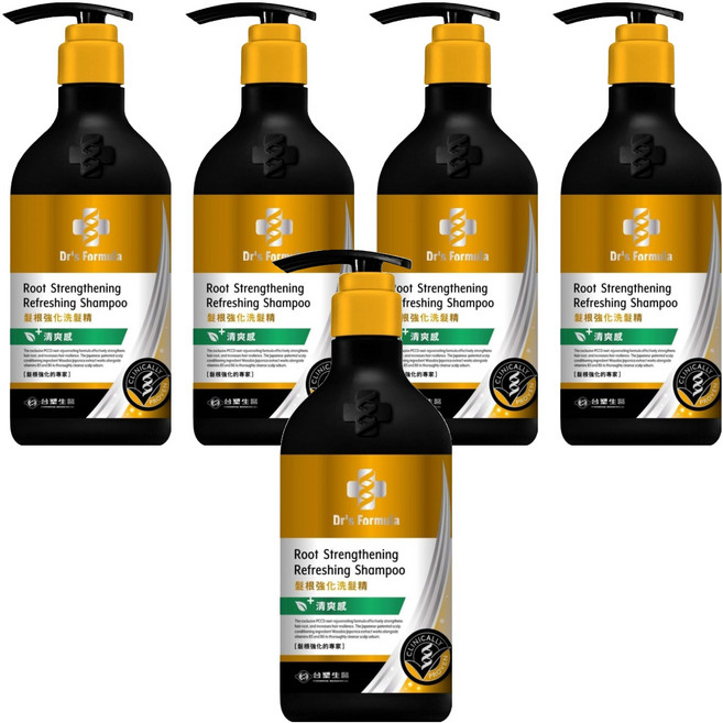 台塑生醫 Dr's Formula 髮根強化洗髮精 清爽感, 580g, 5瓶