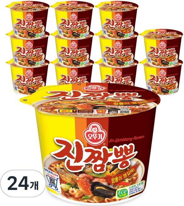 오뚜기 진짬뽕 컵라면 115g, 24개