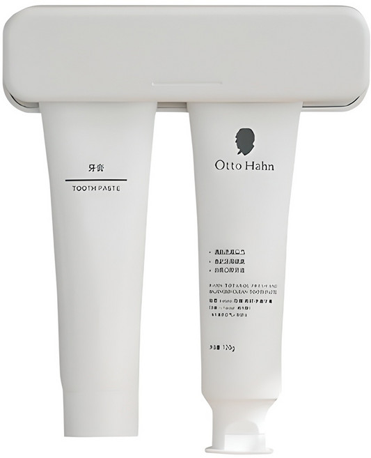 리빙공감 꾹꾹 클립형 욕실 치약 클렌징 튜브 걸이, 화이트, 1개