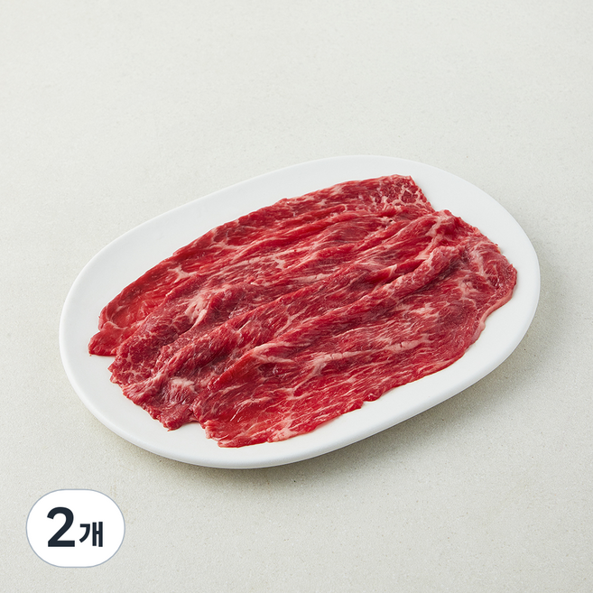 농협 한우 1+등급 육전용 우둔 (냉장), 2개, 300g