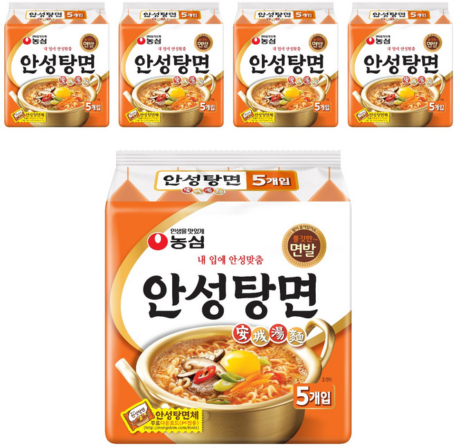 농심 안성탕면 125g, 25개