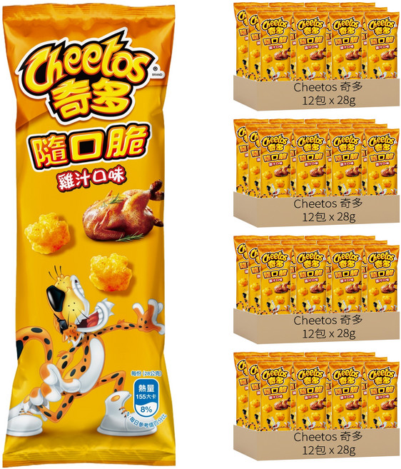 Cheetos 奇多 隨口脆 雞汁口味玉米脆, 28g, 48包