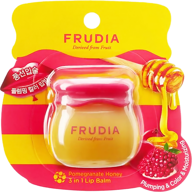 FRUDIA 確認過嘴唇 豐澤潤唇膏, 蜂蜜石榴, 10ml, 1個