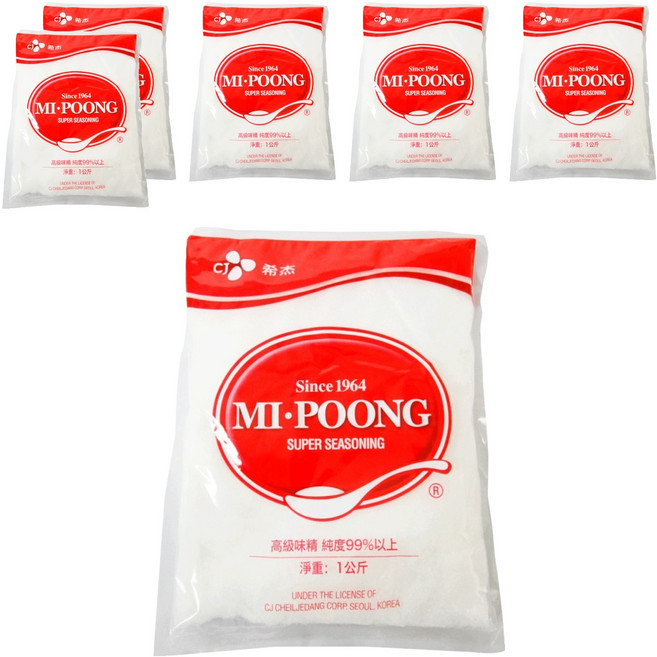 CJ 味素, 1kg, 6包