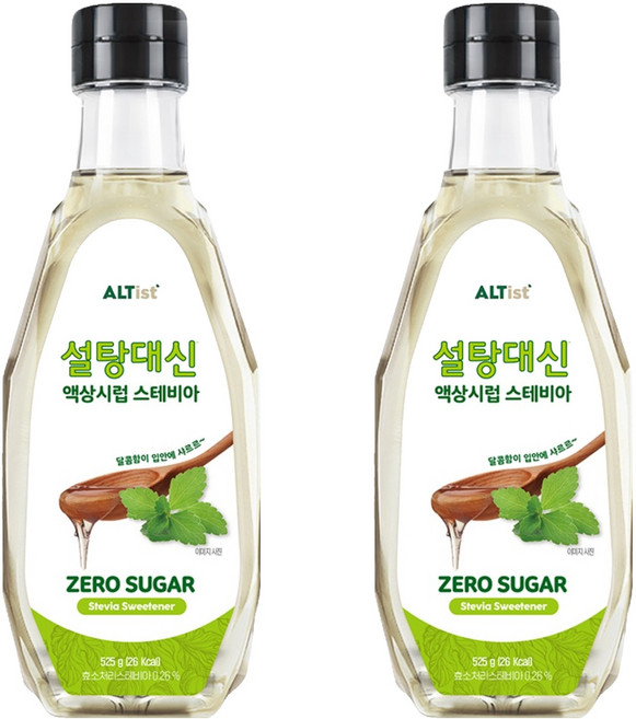 설탕대신 액상시럽 스테비아, 2개, 525g