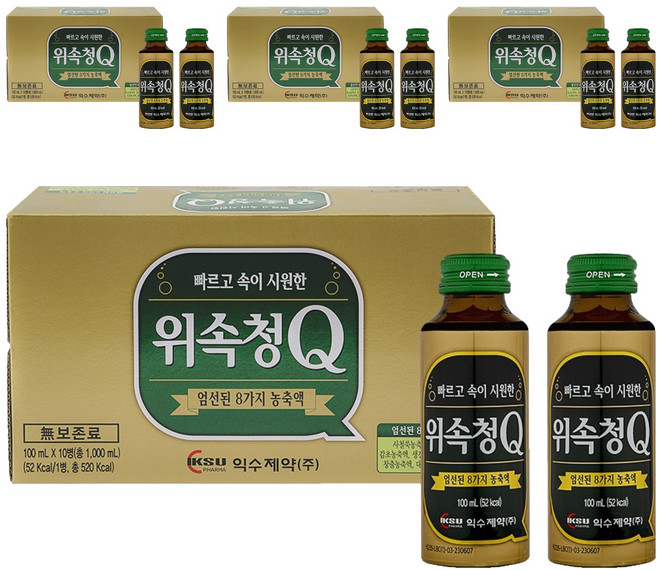 익수제약 위속청Q, 100ml, 40개