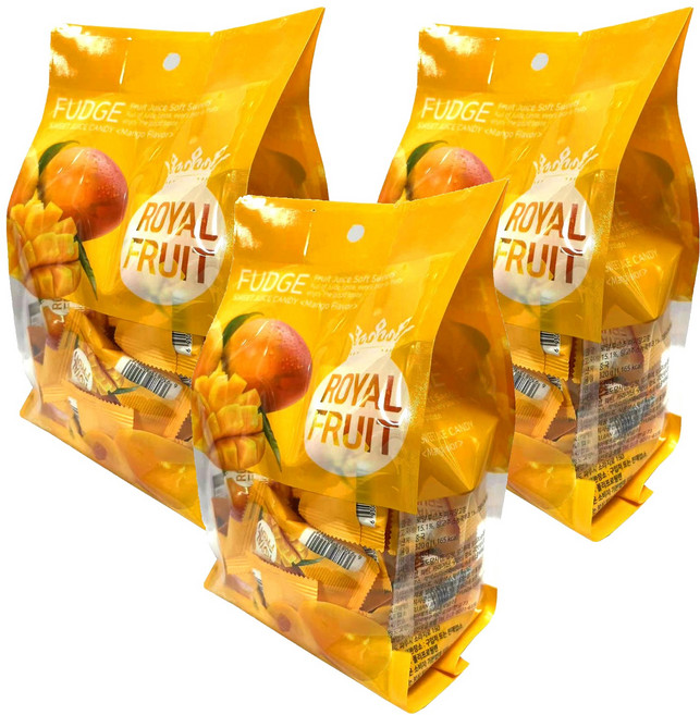 로얄후르츠 퍼지망고향 젤리, 320g, 3개