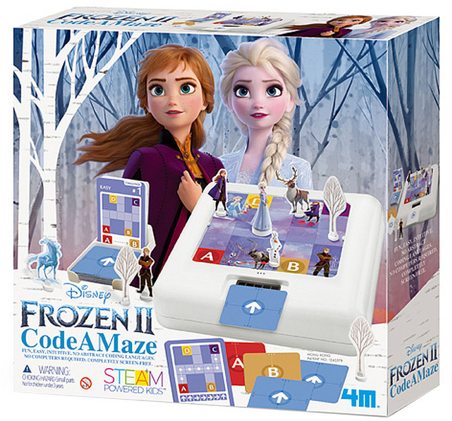 4M STEAM POWERED KIDS 迪士尼 編碼迷宮遊戲組 冰雪奇緣, 1盒