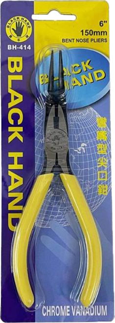BLACK HAND 黑手牌 彎咀尖口鉗 BH-414 6吋(150mm), 1支