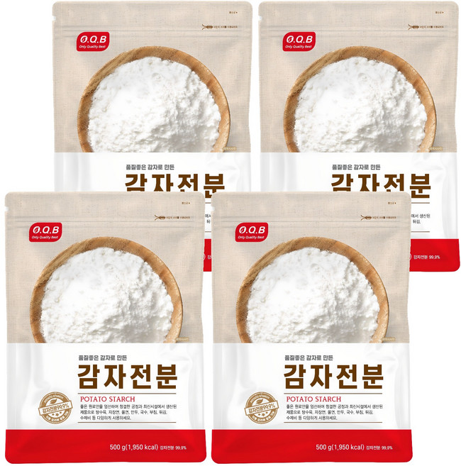 OQB 감자전분, 500g, 4개