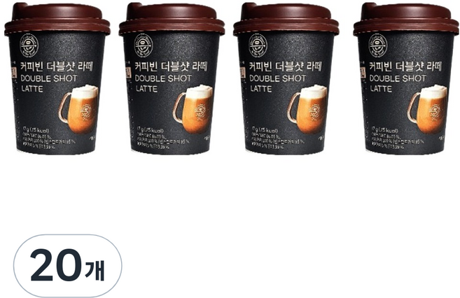 The Coffee Bean 雙份濃縮拿鐵隨身杯, 17g, 1入, 20個